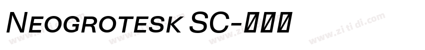 Neogrotesk SC字体转换